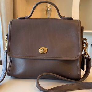 Vintage Leather Coach crossbody